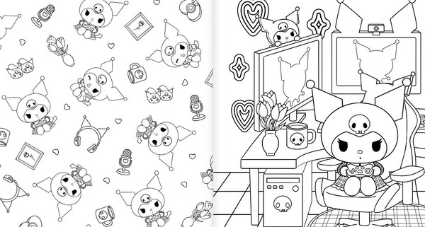 Изображение товара Раскраска АСТ Kuromi. Большая раскраска, мягкая обложка