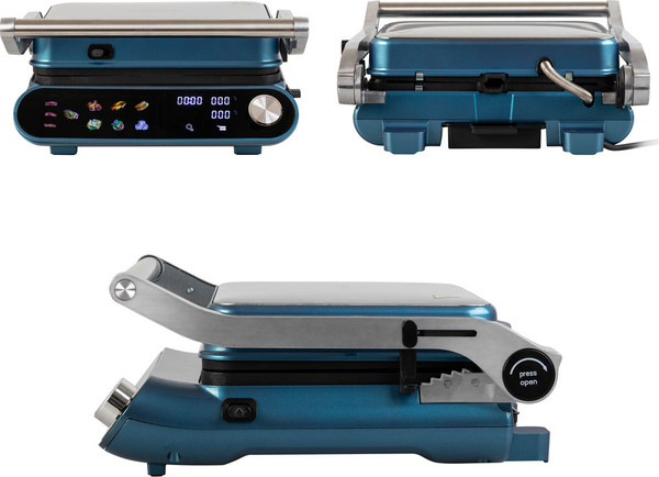 Изображение товара Электрогриль Endever Grillmaster-255 (серебристый/синий)