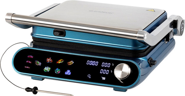 Изображение товара Электрогриль Endever Grillmaster-255 (серебристый/синий)