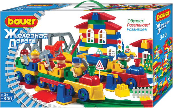 Изображение товара Конструктор Bauer Железная дорога / 257 (340эл)