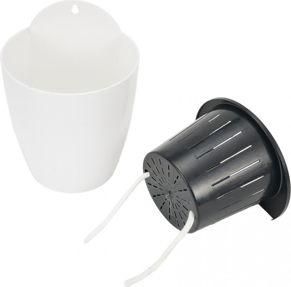 Изображение товара Кашпо BOTANICA Настенное11x10.5см с автополивом (белый)