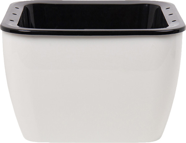 Изображение товара Кашпо BOTANICA Квадрат 16x16x8.5см с автополивом (белый)