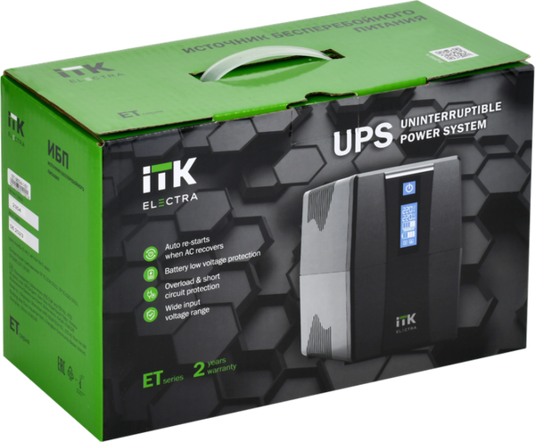 Изображение товара ИБП ITK Electra EET-0800VA-1-001