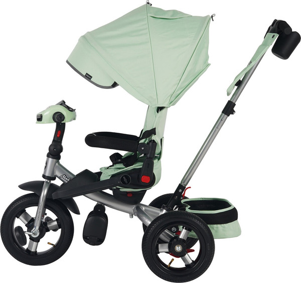 Изображение товара Трехколесный велосипед с ручкой Moby Kids Leader 360° AIR Car / 656322 (светло-зеленый)