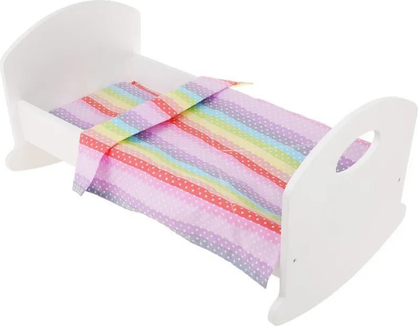 Изображение товара Аксессуар для куклы Mary Poppins Кроватка-люлька белая с постельным бельем / 67406