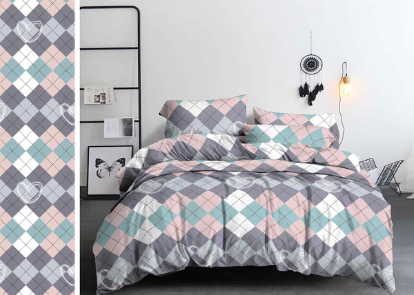 Изображение товара Комплект постельного белья Бояртекс № 11613-06 (И) (N) 2.0 с европростыней (полисатин)