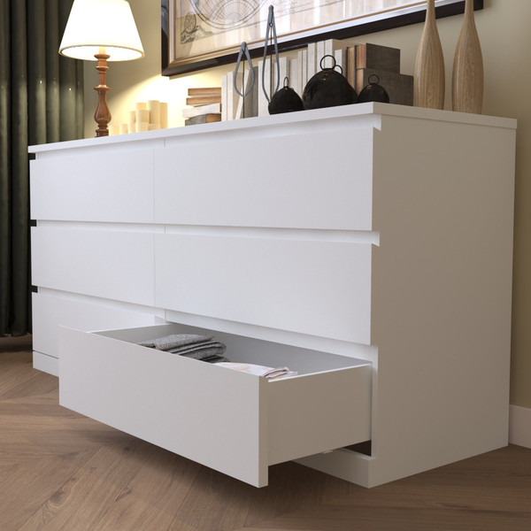 Изображение товара Комод Mio Tesoro Варма Prime 6D (белый)