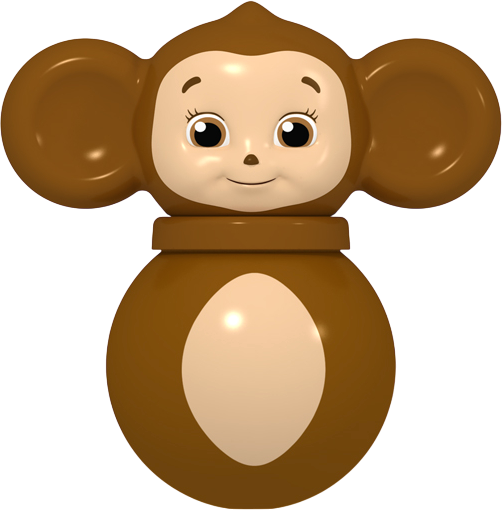 Изображение товара Развивающая игрушка Stellar Неваляшка Чебурашка / 01746