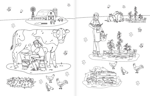 Изображение товара Раскраска АСТ В деревне, мягкая обложка