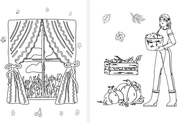 Изображение товара Раскраска АСТ В деревне, мягкая обложка