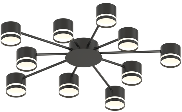 Изображение товара Потолочный светильник Mirastyle MH-3701/12 BK
