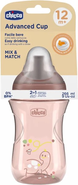 Изображение товара Поильник Chicco Advanced Cup 12м+ / 00006941150000 (розовый)