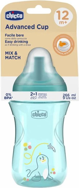 Изображение товара Поильник Chicco Advanced Cup 12м+ / 00006941250000 (голубой)