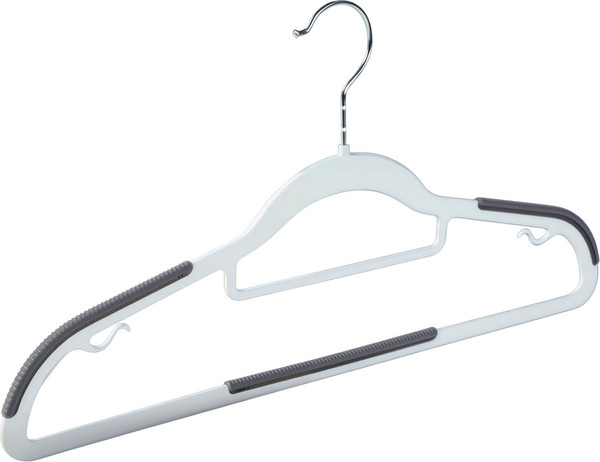 Изображение товара Набор пластиковых вешалок-плечиков BOTANICA антискользящая (2шт, серый)