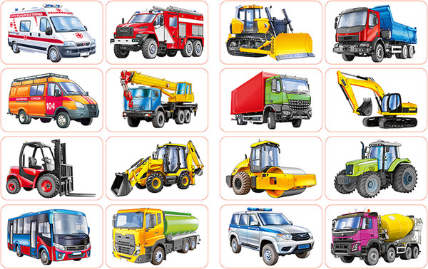 Изображение товара Раскраска Фламинго Спецтехника. С наклейками, мягкая обложка