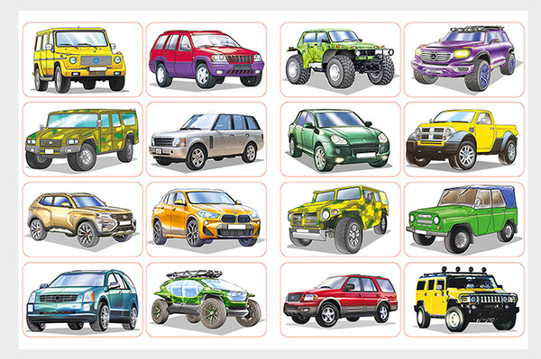 Изображение товара Раскраска Фламинго Внедорожники. С наклейками, мягкая обложка