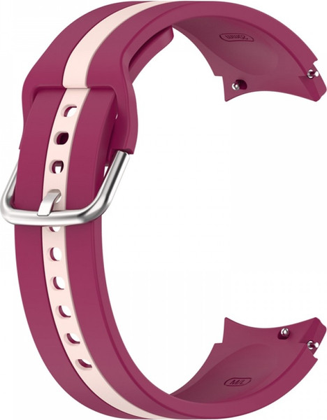 Изображение товара Ремешок для умных часов Rumi Sport Line для Samsung Galaxy 4/5/6/7/FE (20мм, вишневый/бежевый)