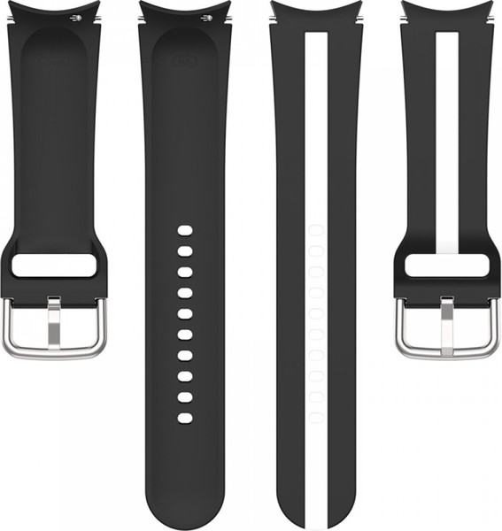 Изображение товара Ремешок для умных часов Rumi Sport Line для Samsung Galaxy 4/5/6/7/FE (20мм, черный/белый)