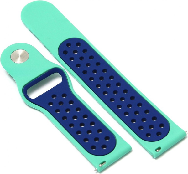 Изображение товара Ремешок для умных часов Rumi Sport N-style 22мм (бирюзовый/синий)