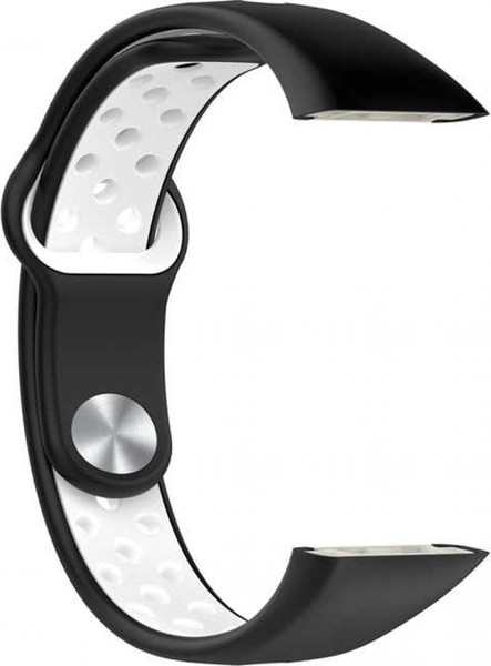 Изображение товара Ремешок для умных часов Rumi Sport N-style для Honor Band 6/7/Huawei Band 6 (черный/белый)