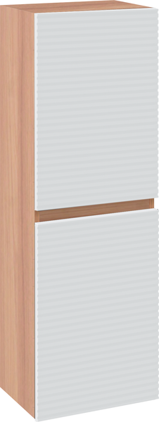 Изображение товара Шкаф-пенал для ванной Runo Соренто 40 / Тренто 40 горизонталь (крафтовый дуб/белый)