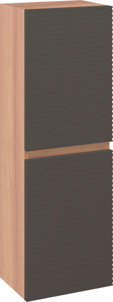 Изображение товара Шкаф-пенал для ванной Runo Соренто 40 / Тренто 40 горизонталь (крафтовый дуб/графит)