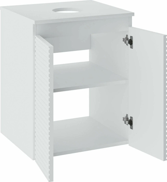 Изображение товара Тумба под умывальник Runo Соренто 50 / Тренто 50 горизонталь (подвесная, белый)