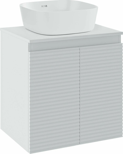 Изображение товара Тумба под умывальник Runo Соренто 60 / Тренто 60 горизонталь (подвесная, белый)