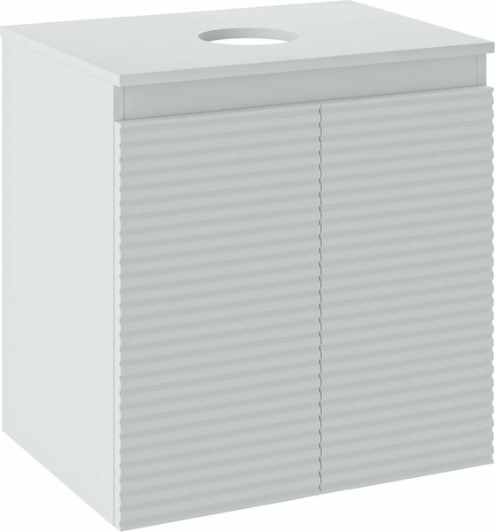 Изображение товара Тумба под умывальник Runo Соренто 60 / Тренто 60 горизонталь (подвесная, белый)