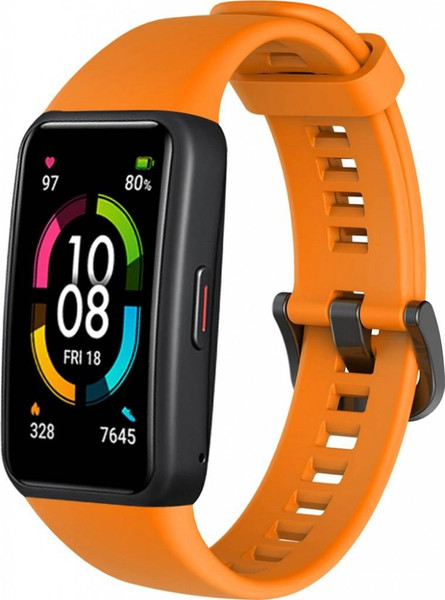 Изображение товара Ремешок для фитнес-трекера Rumi Для Honor Band 6/Band 7/Huawei Band 6 (оранжевый)
