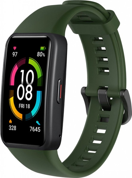 Изображение товара Ремешок для фитнес-трекера Rumi Для Honor Band 6/Band 7/Huawei Band 6 (темно-зеленый)