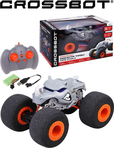Изображение товара Радиоуправляемая игрушка Crossbot Монстр Носорог HomeWheel / 870955