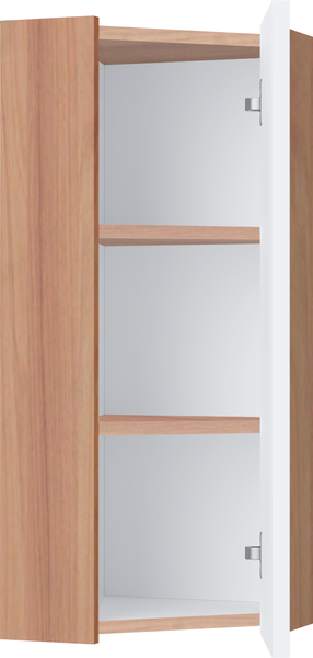 Изображение товара Шкаф для ванной Runo Соренто 30 / Тренто 30 угловой вертикаль (крафтовый дуб/белый)