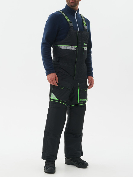 Изображение товара Костюм для охоты и рыбалки Huntsman Elbrus -35°C (р.56-58/170-176, черный/лайм)