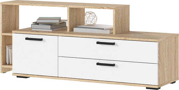 Изображение товара Тумба Стендмебель Санса ТВ-01 под тв (белый/дуб сонома)