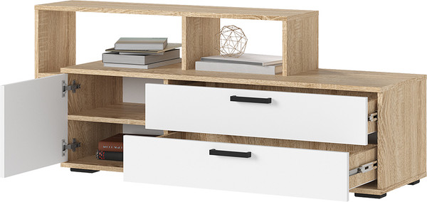 Изображение товара Тумба Стендмебель Санса ТВ-01 под тв (белый/дуб сонома)