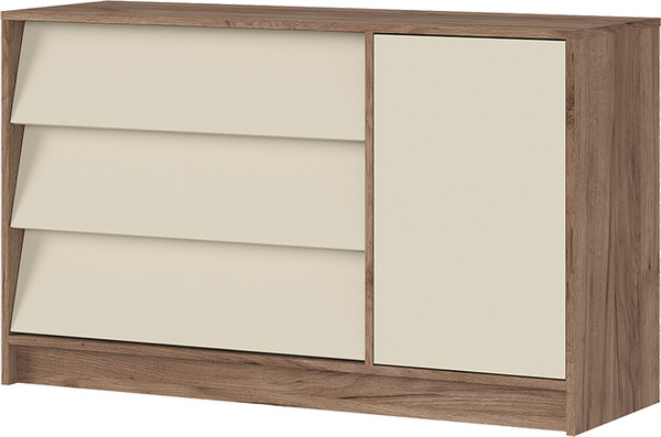 Изображение товара Тумба Стендмебель Рейн КМ 01 1200 (кашемир/дуб крафт табачный)