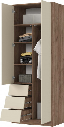 Изображение товара Шкаф Стендмебель Рейн ШК 01 2-х створчатый (кашемир/дуб крафт табачный)