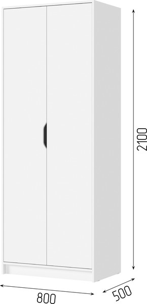 Изображение товара Шкаф Стендмебель Руна ШК 02 2-х створчатый (белый)