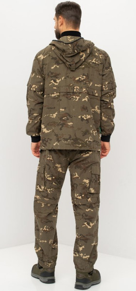 Изображение товара Костюм для охоты и рыбалки Huntsman Антигнус Люкс Черный мультикам Сорочка Смесовая (р.56-58/182-188)