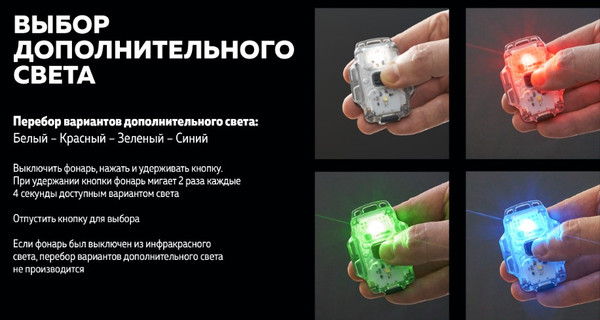 Изображение товара Фонарь Armytek Crystal Pro UV Red / F10301RUV