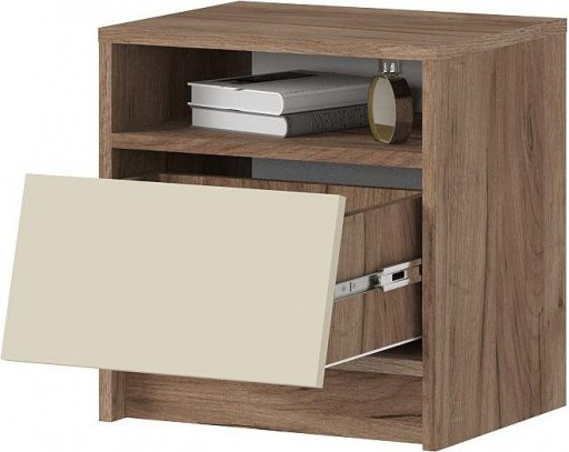 Изображение товара Прикроватная тумба Стендмебель Рейн ТБ 01 (кашемир/дуб крафт табачный)