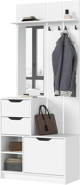 Изображение товара Секция в прихожую Стендмебель Руна ПР 01 (белый)