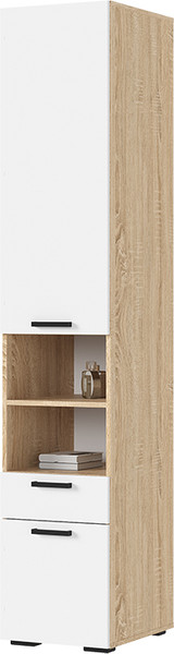 Изображение товара Шкаф-пенал Стендмебель Санса ПН-01 (белый/дуб сонома)