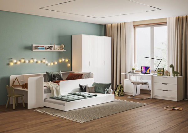 Изображение товара Письменный стол Стендмебель Руна СТ 01 (белый)