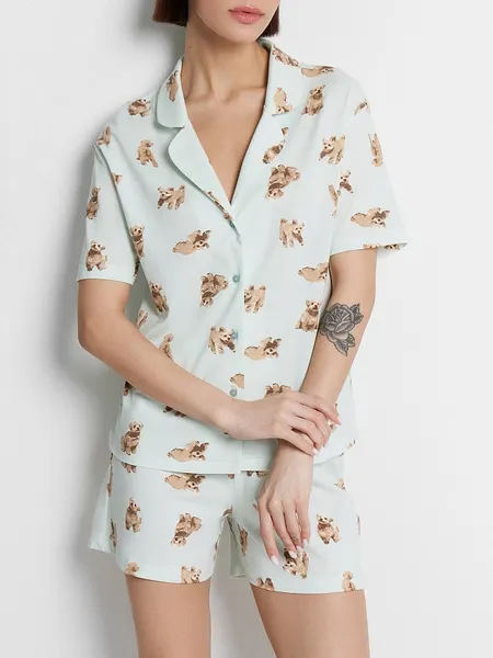 Изображение товара Пижама Mark Formelle 592553 (р.164/170-92-98, собачки на светлой мяте)