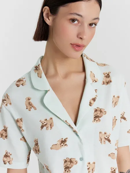 Изображение товара Пижама Mark Formelle 592553 (р.164/170-92-98, собачки на светлой мяте)