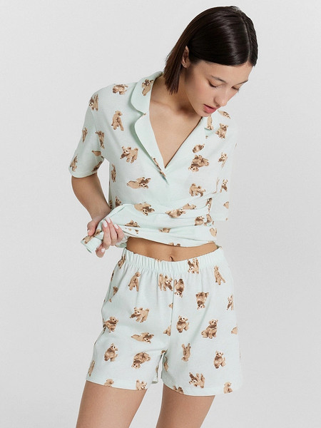 Изображение товара Пижама Mark Formelle 592553 (р.164/170-100-106, собачки на светлой мяте)