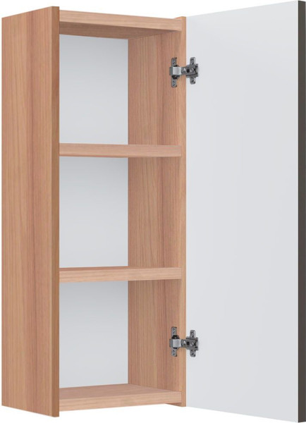 Изображение товара Шкаф для ванной Runo Соренто 20 / Тренто 20 вертикаль (крафтовый дуб/графит)