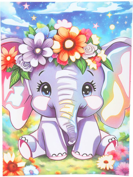 Изображение товара Набор для творчества MultiArt Аппликация песком. Слоник / SANDM-114745